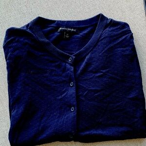 Navy blue Banana Republic cardigan sweater sz. Medium